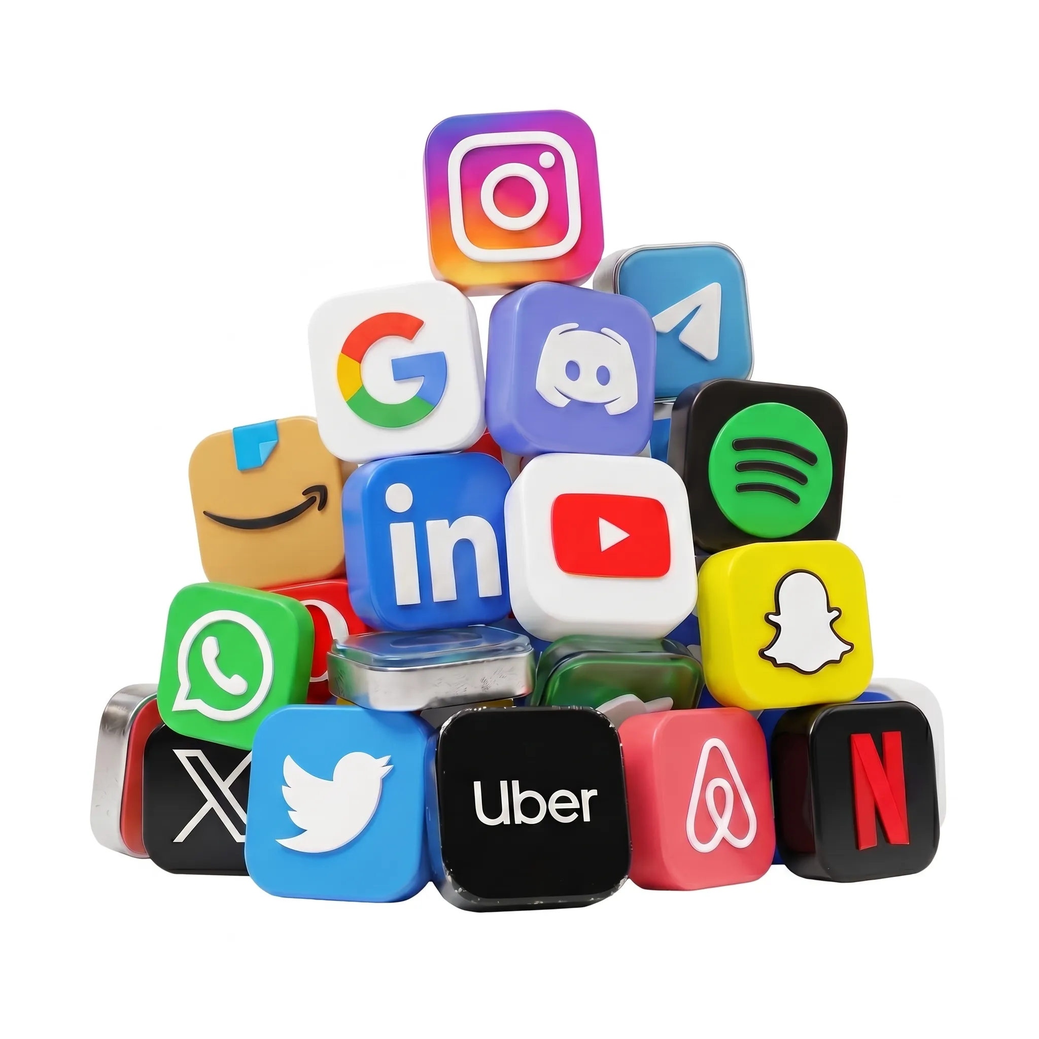 Source logos: App Store, Play Store, Trustpilot, Reddit, Hacker News